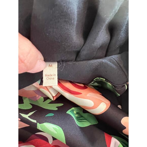 Soft Surroundings stand up ruffle collar jacket black rose gold accent - Picture 8 of 9